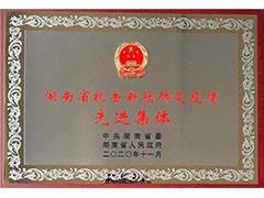 好博(中国)体育智能科技股份有限公司网站常德公司荣获“湖南省抗击新冠肺炎疫情先进集体”、彭长春获“先进个人”